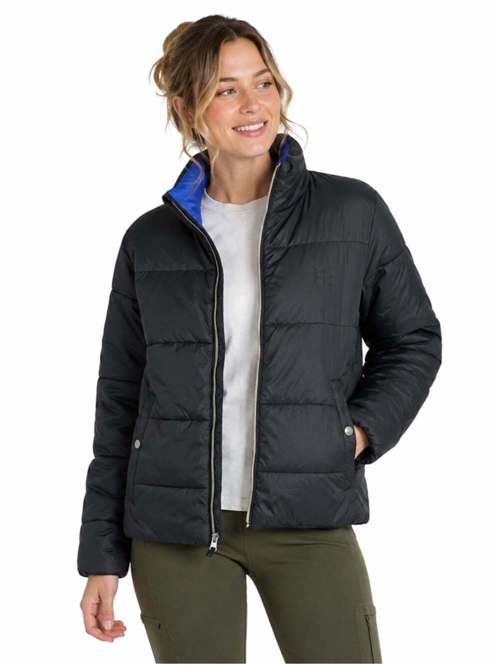 Horseware Platinum Black Down Puffer Jacket Lightweight Warm Equestrian Women S